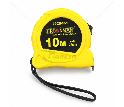Plieninė matavimo ruletė, 10 m, 25 mm