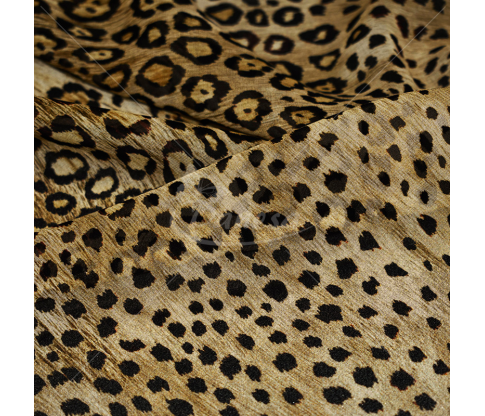 Natūralus šilkas, leopardo raštas