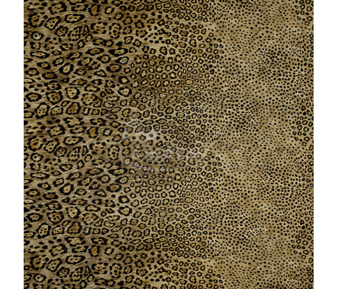 Natural silk, Leopard pattern