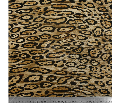 Natural silk, Leopard pattern