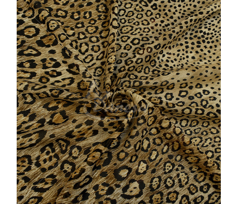 Natural silk, Leopard pattern