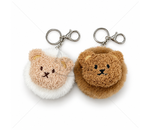 Folding Double-Sided Teddy Bear Mirror, 8 cm