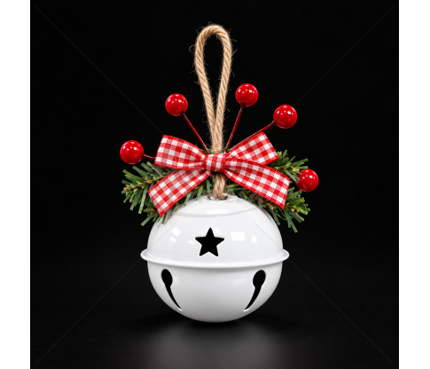 Christmas Metal Jingle Bell with Decorations