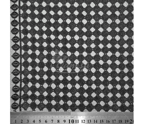 Gipiūras, geometrinis raštas, tamsiai pilka spalva