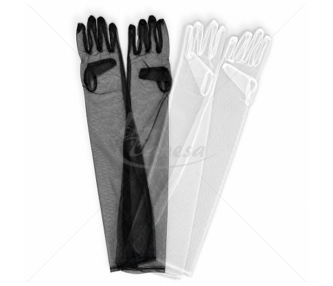 Long Tulle / Chiffon Gloves