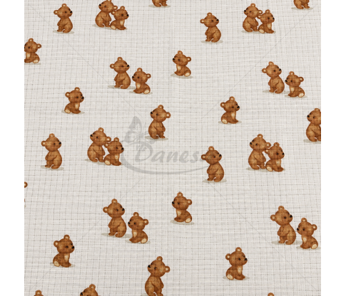 Gauze Fabric with teddy bears