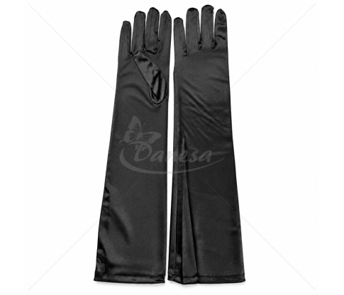 Long Formal Satin Gloves 43 cm