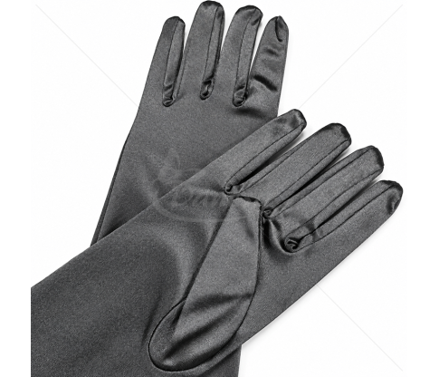 Long Formal Satin Gloves 43 cm