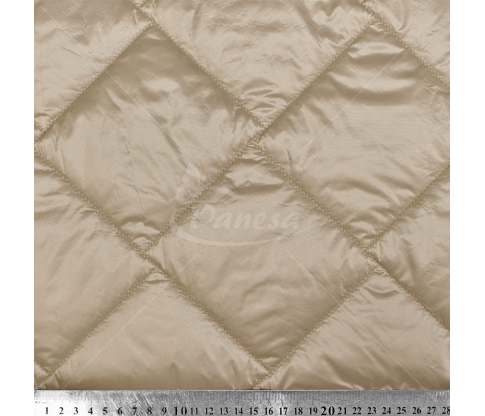 Quilted fabric, dark sand color