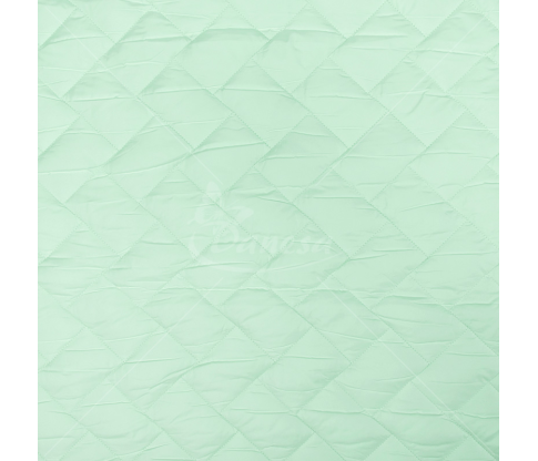 Quilted fabric, pastel green color