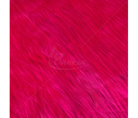 Faux fur, bright pink