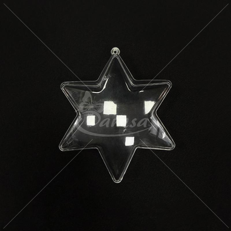 Plastic decorative star - Danesa